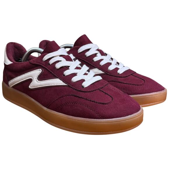 MADDEN GIRL Giia Women's 8.5 Maroon Sneakers Gum Sole Low Top Lace Up Shoe - Picture 6 of 11